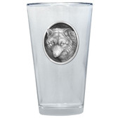 Wolf Oval Emblem Pint Glass