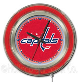 Washington Capitals Neon Clock