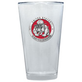 USMC Bulldogs Colored Logo Pint Glass