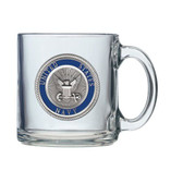 United States Navy Clear Coffee Mug Set