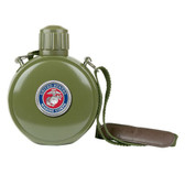 United States Marines Colored Logo Canteen with Compass