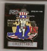 Uncle Sam 9-11-01 "Don't Mess with the US" Pin