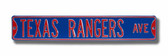 Texas Rangers Avenue Sign