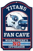 Tennessee Titans Wood Sign - 11"x17" Fan Cave Design