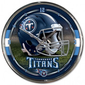 Tennessee Titans Round Chrome Wall Clock
