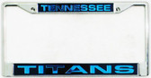 Tennessee Titans Laser Cut Chrome License Plate Frame