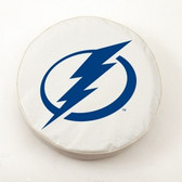 Tampa Bay Lightning White Tire Cover, Small