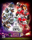 Super Bowl XLVII Matchup 8x10 Photo Ravens vs 49ers