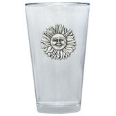 Sun Face Pint Glass