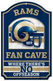 St. Louis Rams Wood Sign - 11"x17" Fan Cave Design