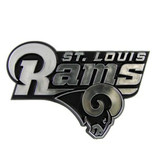 St. Louis Rams Silver Auto Emblem