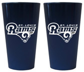 St. Louis Rams Lusterware Pint Glass - Set of 2
