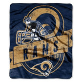 St. Louis Rams 50"x60" Royal Plush Raschel Throw Blanket - Grandstand Design