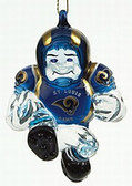 St. Louis Rams 3" Crystal Halfback Ornament