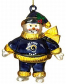 St. Louis Rams 2 3/4" Crystal Snowman Ornament