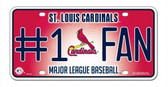 St. Louis Cardinals License Plate - #1 Fan
