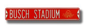 St. Louis Cardinals Busch Stadium All Star Red Street Sign