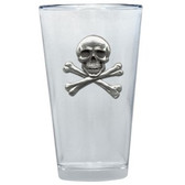 Skull and Bones Pint Glass