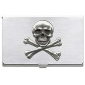 Skull and Bones Business Card Case Set