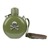 Skull and Bones Canteen with Compass