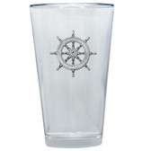 Ship Wheel Pint Glass