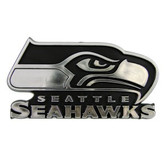 Seattle Seahawks Silver Auto Emblem