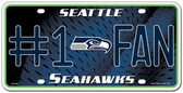 Seattle Seahawks License Plate - #1 Fan
