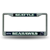 Seattle Seahawks Chrome License Plate Frame