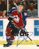 Sandis Ozolinsh Colorado Avalanche Signed 8x10 Photo