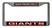 San Francisco Giants Laser Cut Chrome License Plate Frame