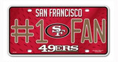 San Francisco 49ers License Plate - #1 Fan