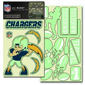 San Diego Chargers Lil' Buddy Glow In The Dark Decal Kit