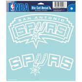 San Antonio Spurs Die-cut Decal - 8"x8" White