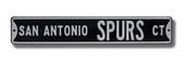 San Antonio Spurs Court Street Sign