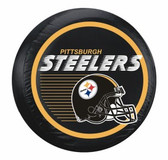 Pittsburgh Steelers Black Helmet Tire Cover