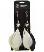 Pittsburgh Penguins Team Color Feather Earrings