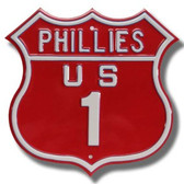 Philadelphia Phillies Route 1 Sign