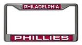 Philadelphia Phillies Laser Cut Chrome License Plate Frame