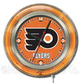 Philadelphia Flyers Neon Clock