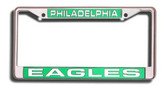 Philadelphia Eagles Laser Cut Chrome License Plate Frame