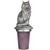 Pewter Cat Bottle Stopper