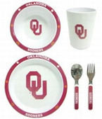 Oklahoma Sooners 5 Piece Children's Dinner Set