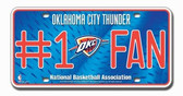 Oklahoma City Thunder License Plate - #1 Fan