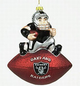 Oakland Raiders Mascot Football Ornament