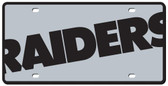 Oakland Raiders License Plate - Acrylic Mega Style
