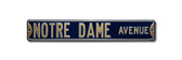Notre Dame Fighting Irish Avenue Sign