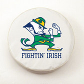 Notre Dame Fighting Irish "Leprechan" White Tire Cover