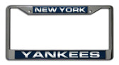 New York Yankees Laser Cut Chrome License Plate Frame