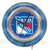 New York Rangers Neon Clock