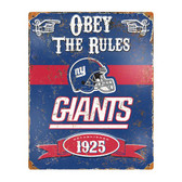 New York Giants Vintage Metal Sign